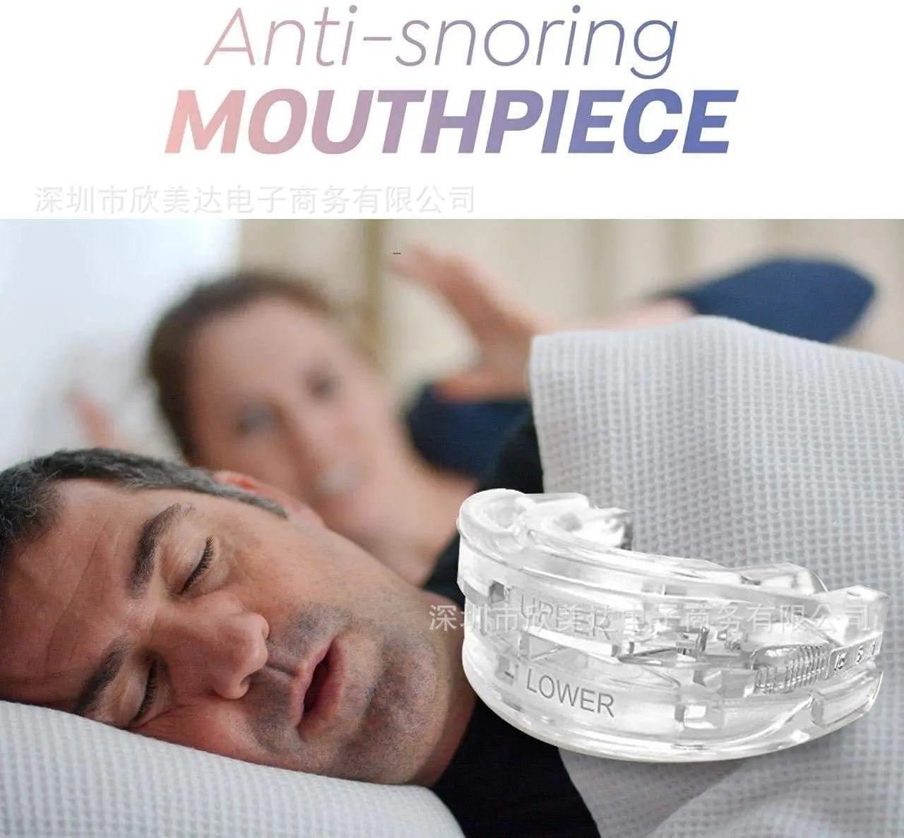 "Advanced Sleep Solution: Dual Action Anti-Snoring and Bruxism Mouth Guard"