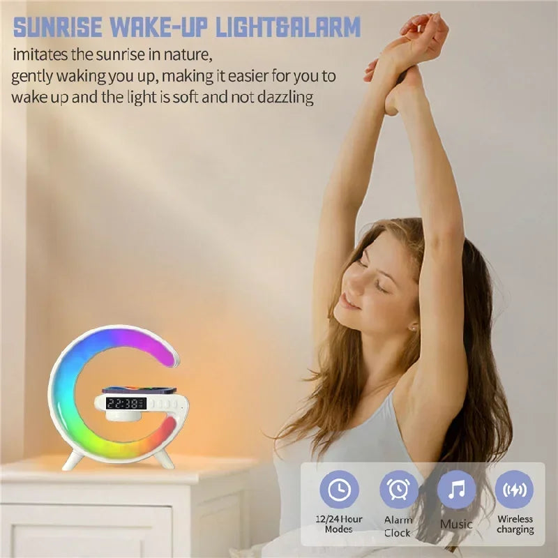 Light Lamp with Multifunctional Alarm Clock