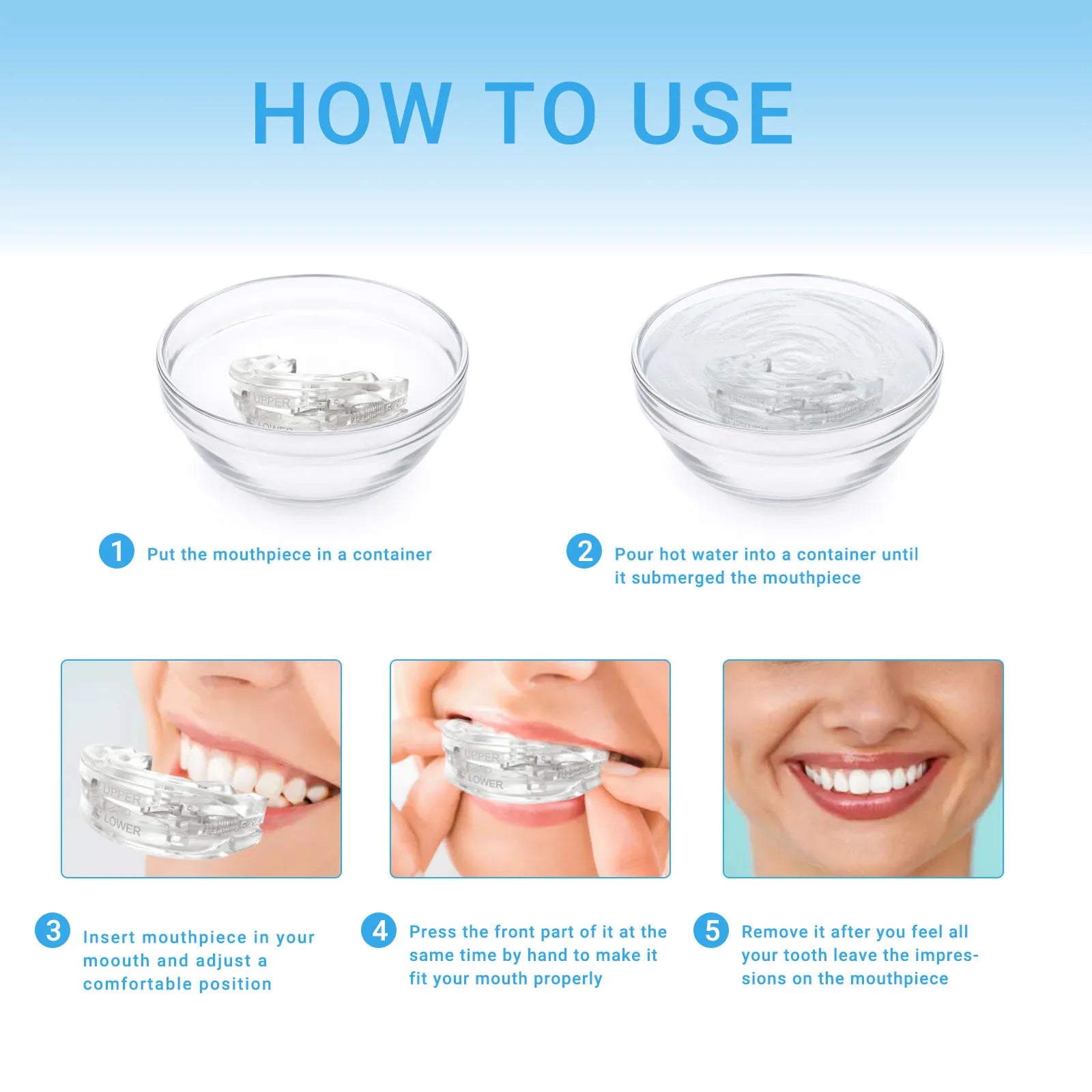 "Advanced Sleep Solution: Dual Action Anti-Snoring and Bruxism Mouth Guard"