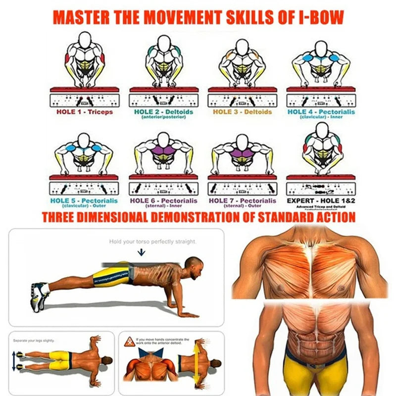 Folding Push-up Board Support Muscle Exercise