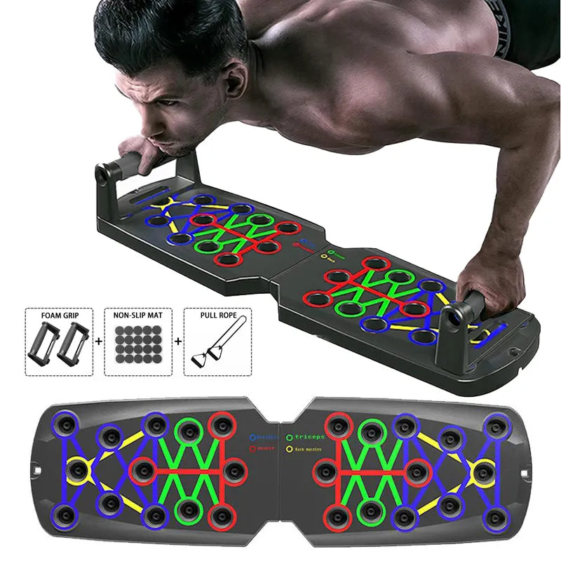 Folding Push-up Board Support Muscle Exercise