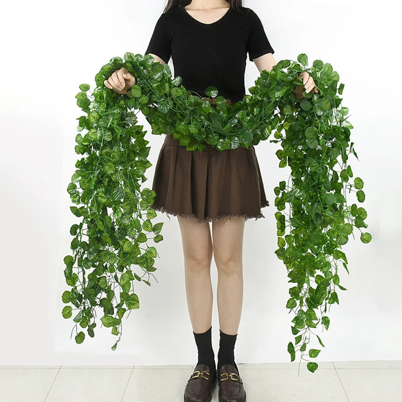 2.1M Artificial Green Ivy Leaf Garlan